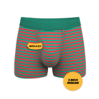 The Stripe Club | Christmas Striped Ball Hammock® Pouch Trunks Underwear - Shinesty