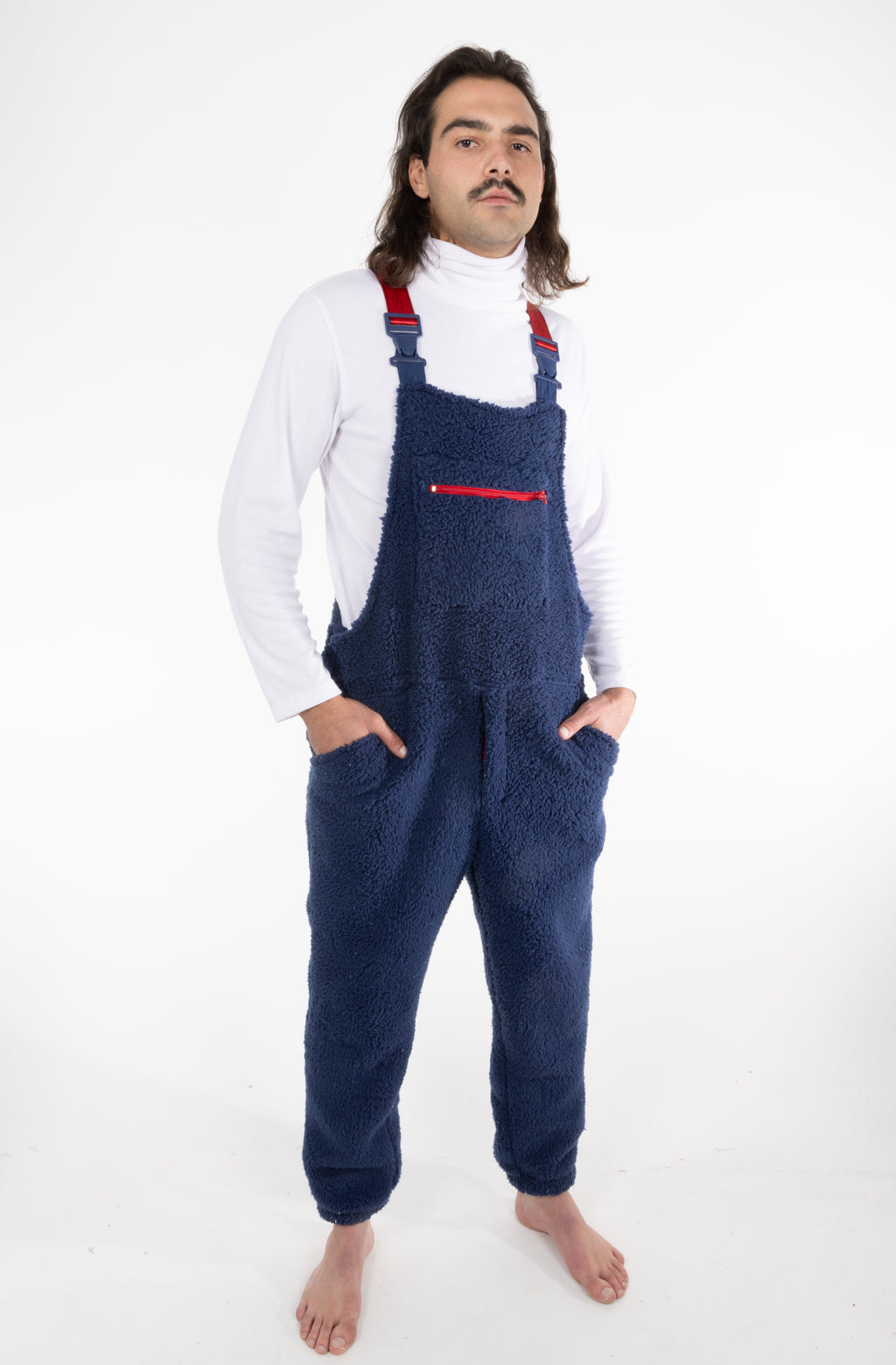 The Counting Sheep | Navy Sherpa Pajamaralls® - Shinesty
