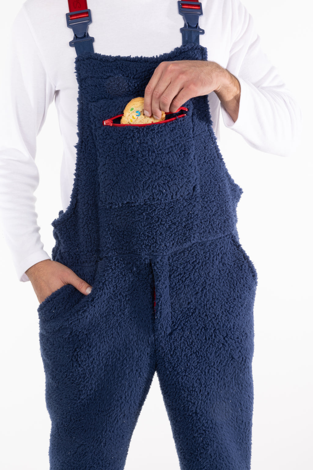 The Counting Sheep | Navy Sherpa Pajamaralls® - Shinesty