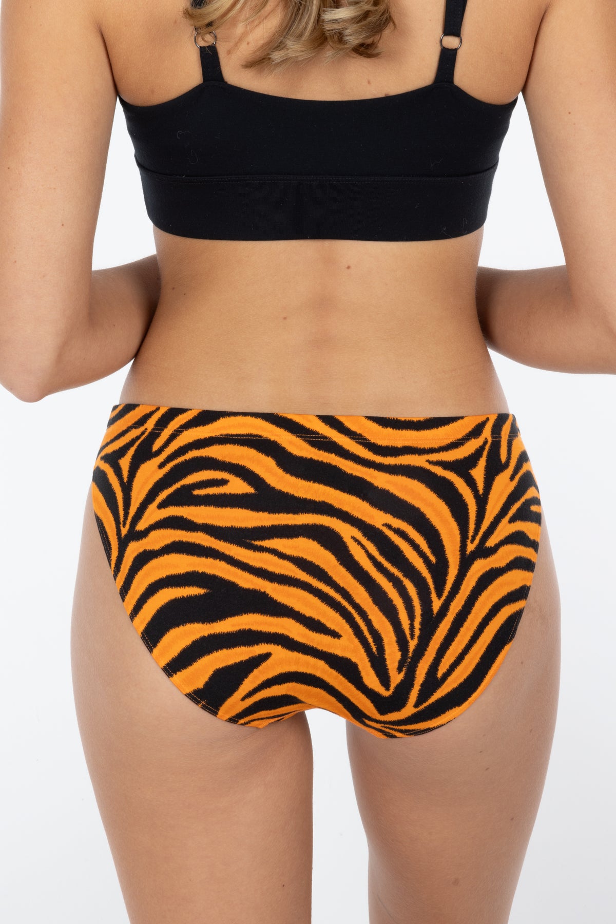 The Feral Feline | Tiger Print Modal Bikini Underwear - Shinesty