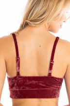 The Serenade | Red Velvet Bra - Shinesty