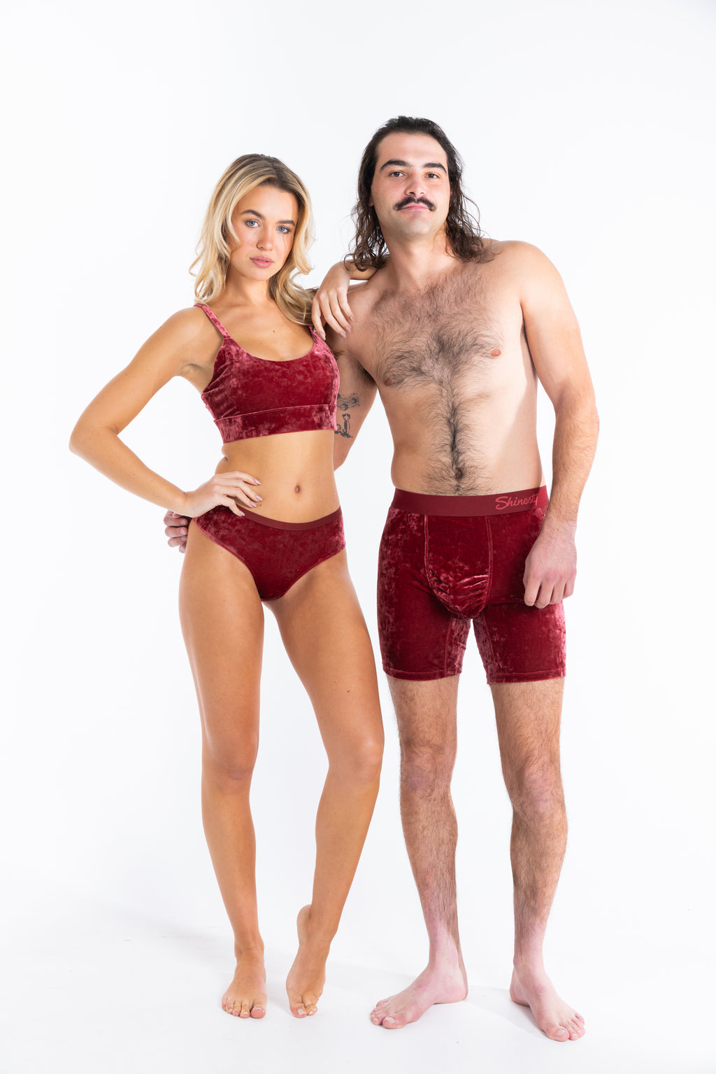 The Serenade | Red Velvet Cheeky Underwear - Shinesty