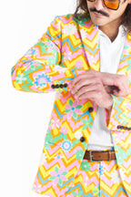 The Solar Flower | Trippy Floral Suit - Shinesty