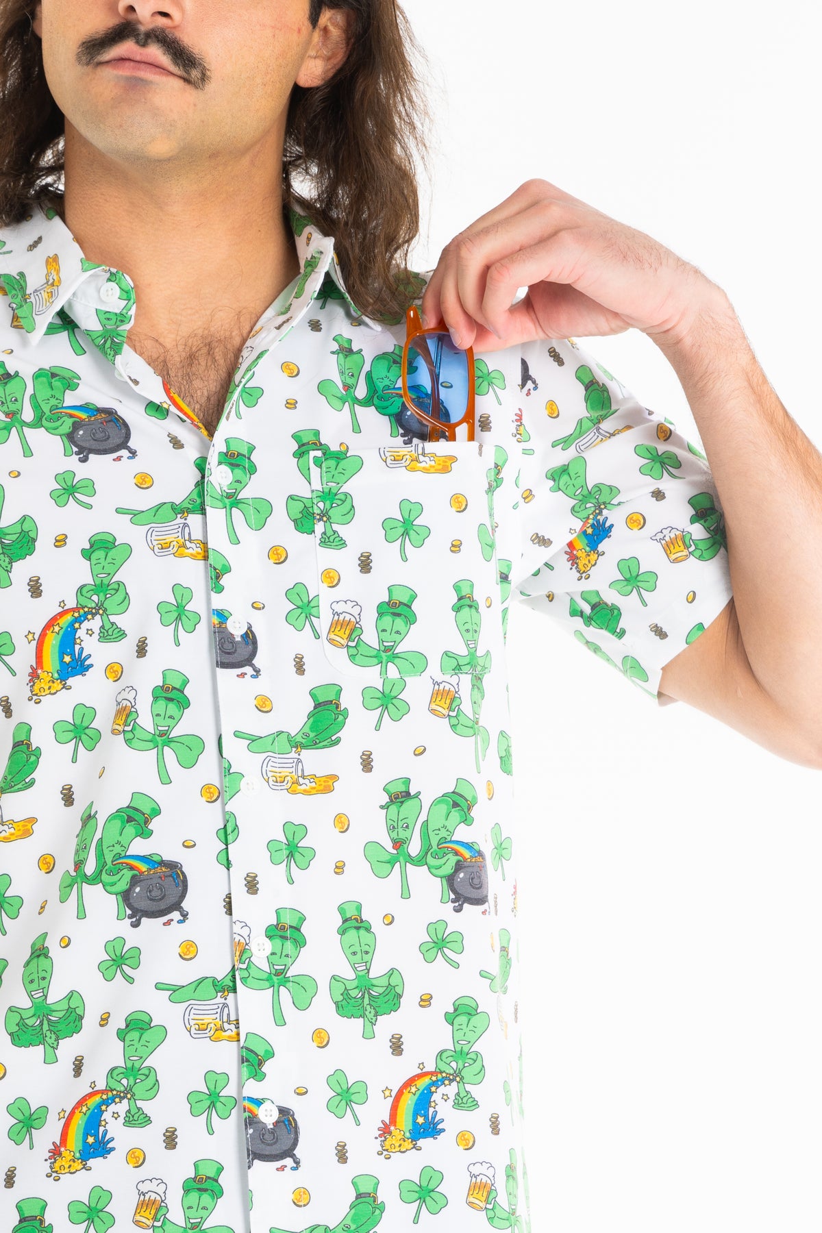 The 3 Leafs To The Wind | St Patricks Day Clovers Hawaiian Shirt - Shinesty