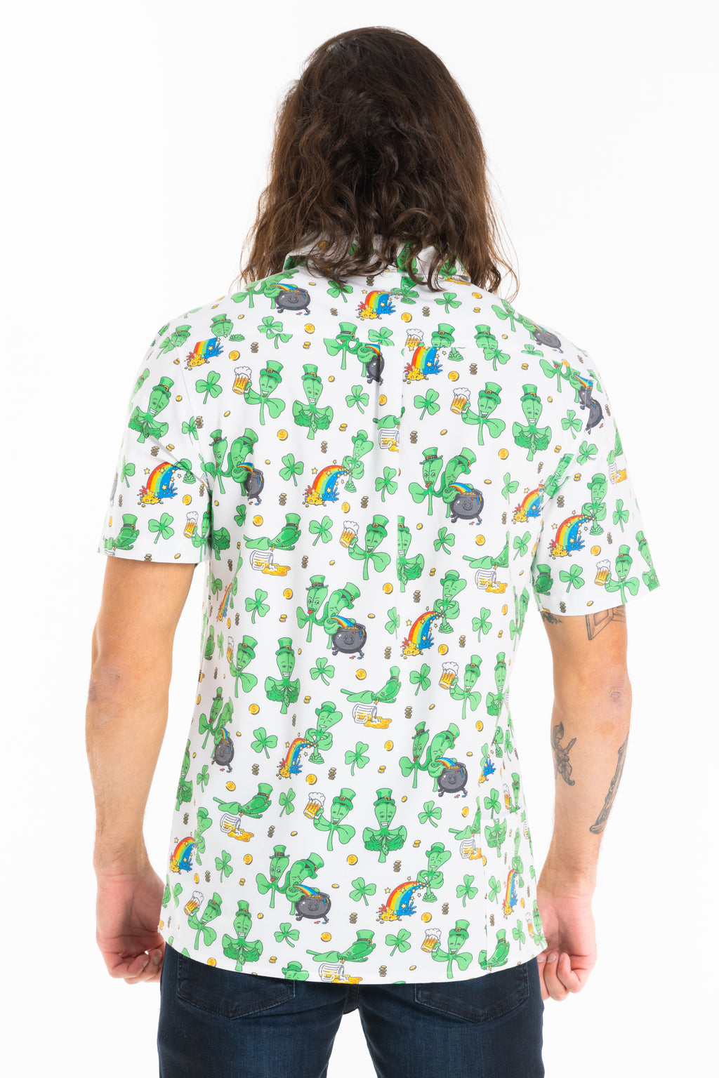 The 3 Leafs To The Wind | St Patricks Day Clovers Hawaiian Shirt - Shinesty