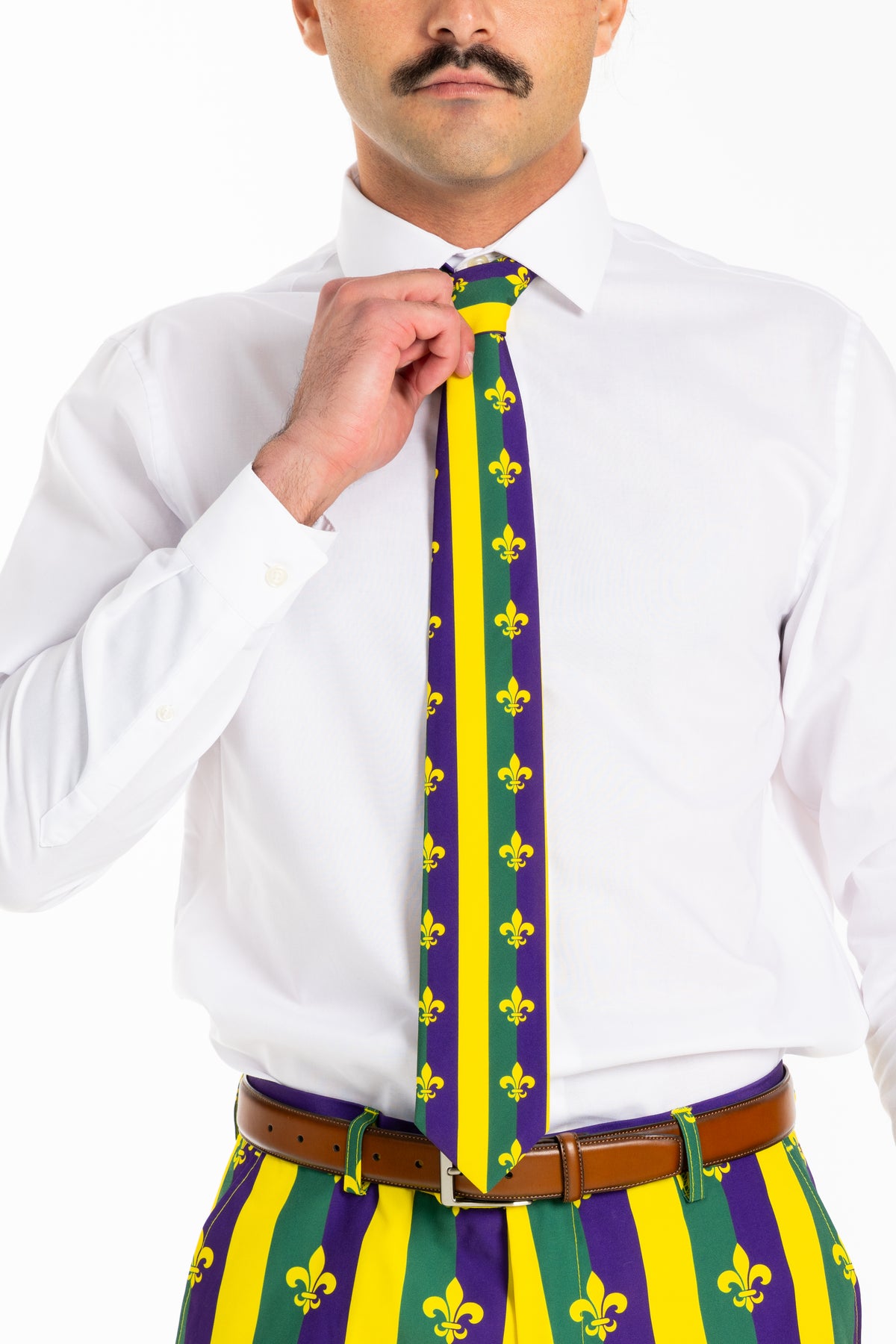 The Beignets For Breakfast | Mardi Gras Tie - Shinesty