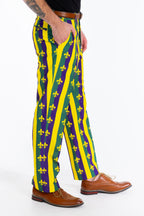 The Beignets For Breakfast | Mardi Gras Suit Pants - Shinesty
