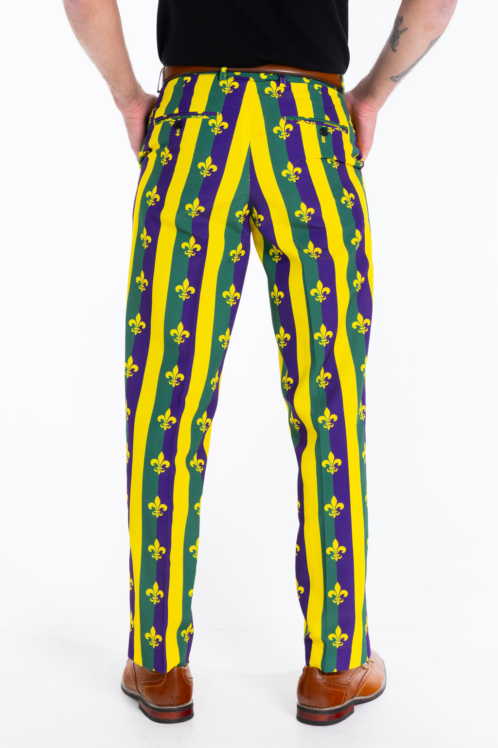 The Beignets For Breakfast | Mardi Gras Suit Pants - Shinesty