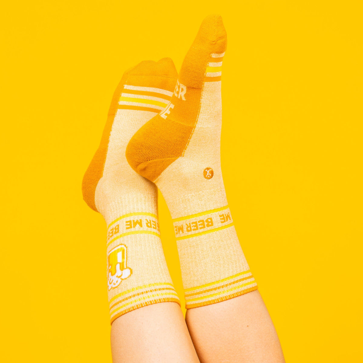 The Barley Pop | Beer Heel Hammock™ Crew Socks - Shinesty