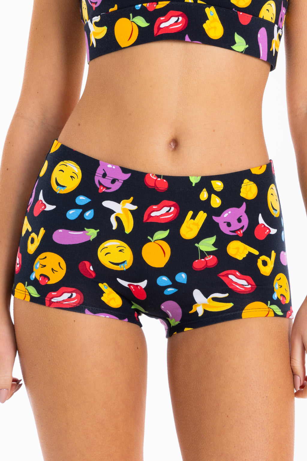 The Flirt | Emoji Modal Boyshort Underwear - Shinesty