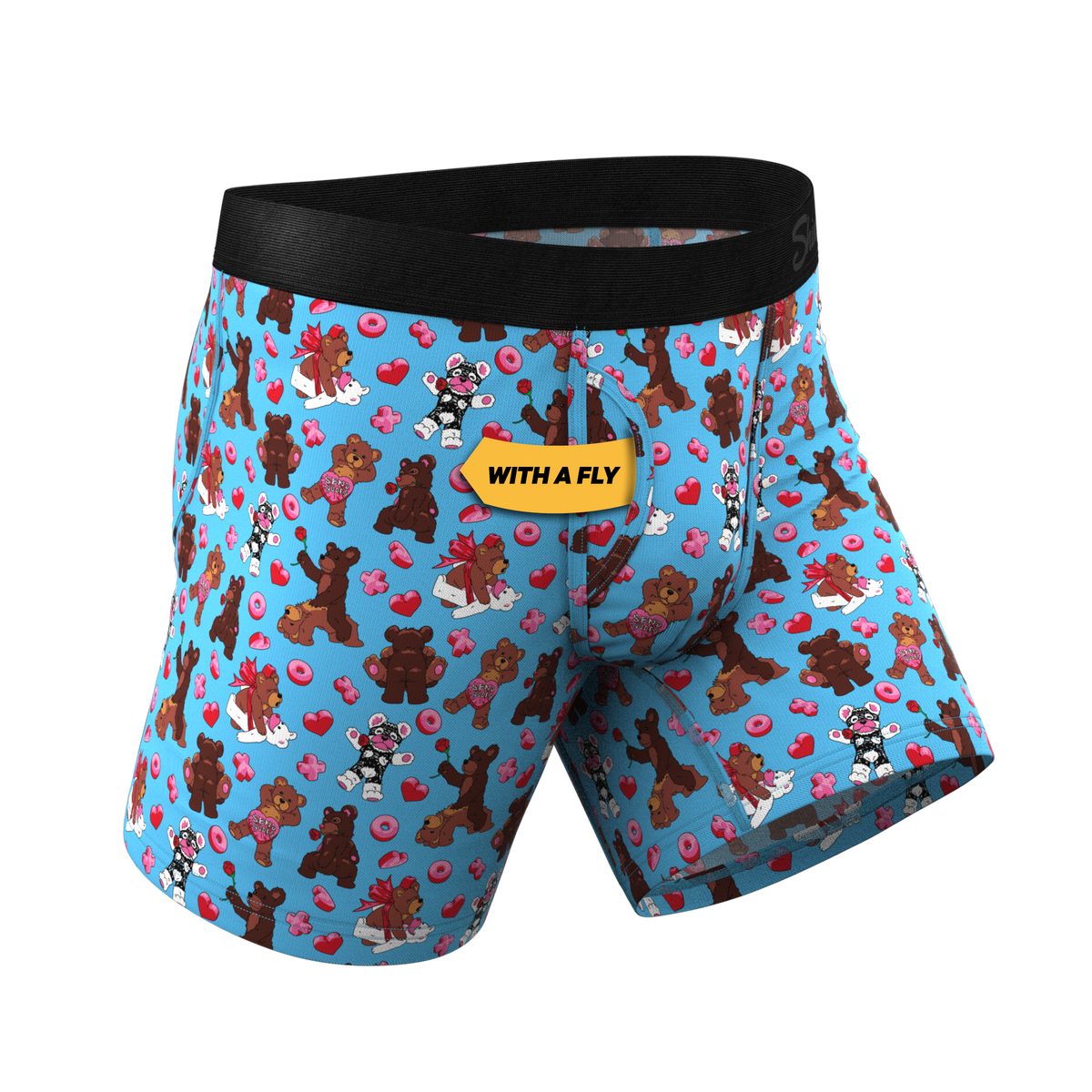 The Stuffed Animal | Teddy Bear Ball Hammock® Pouch Underwear With Fly - Shinesty