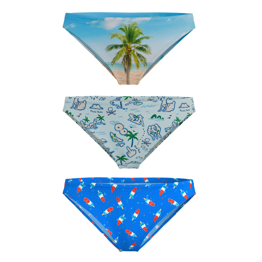 The Women Summer Essentials | Bikini Underwear 3 Pack - Shinesty
