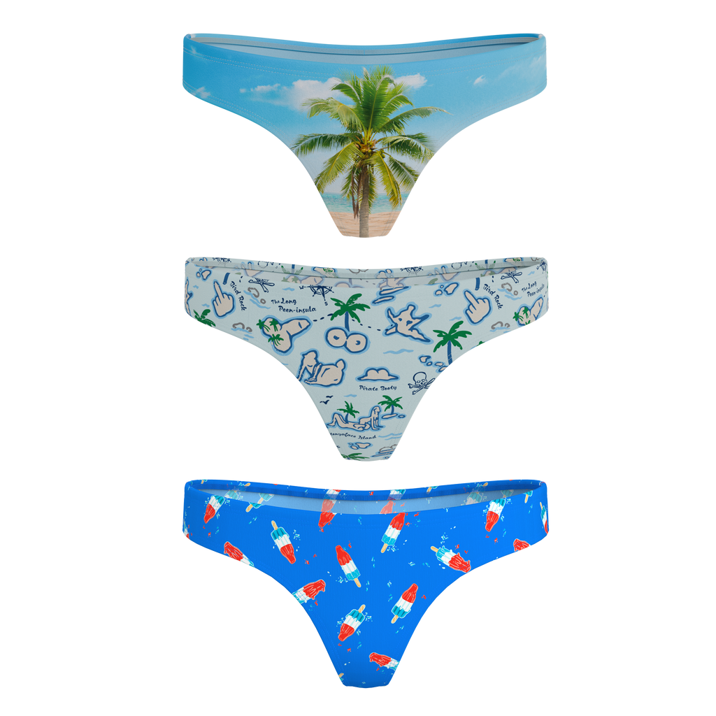 The Women Summer Essentials | MicroModal Thong 3 Pack - Shinesty