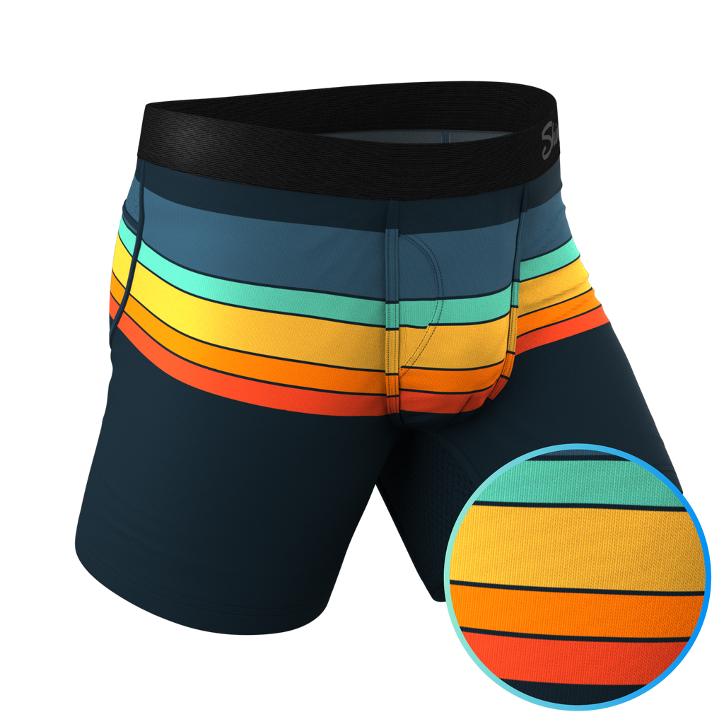 The Summer Solstice | Retro Stripes paradICE™ Cooling Ball Hammock® Underwear - Shinesty