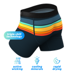 The Summer Solstice | Retro Stripes paradICE™ Cooling Ball Hammock® Underwear - Shinesty