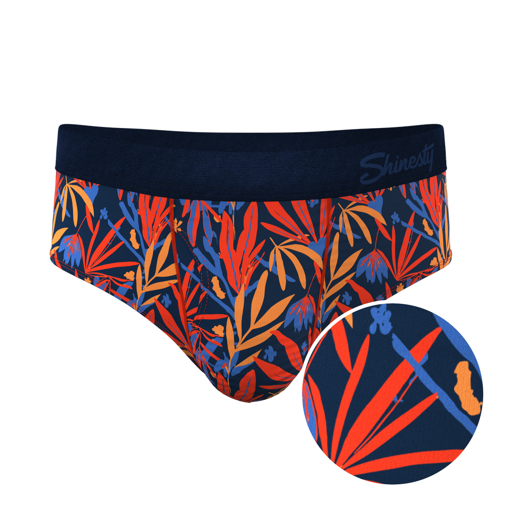 The San Diego Sunrise | Tropical Foliage Ball Hammock® Pouch Underwear Briefs - Shinesty
