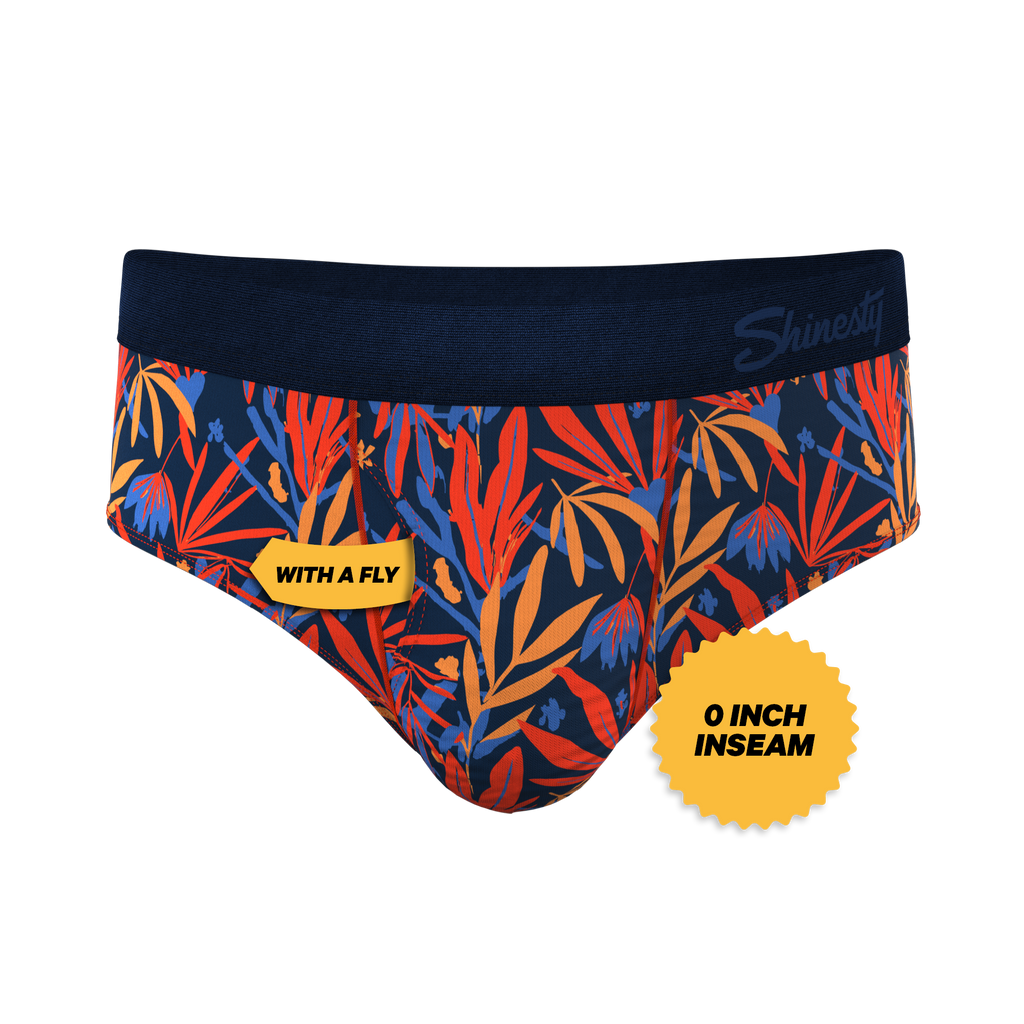 The San Diego Sunrise | Tropical Foliage Ball Hammock® Pouch Underwear Briefs - Shinesty