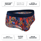 The San Diego Sunrise | Tropical Foliage Ball Hammock® Pouch Underwear Briefs - Shinesty