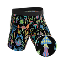 The Super Shroom | Neon Mushrooms Ball Hammock® Boxer - Long Leg - Shinesty