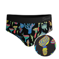 The Super Shroom | Neon Mushrooms Ball Hammock® Pouch Underwear Briefs - Shinesty