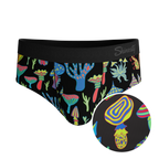 The Super Shroom | Neon Mushrooms Ball Hammock® Pouch Underwear Briefs - Shinesty