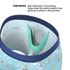 The Surfin' Turf | Shinesty Surfer Ball Hammock® Pouch Underwear With Fly - Shinesty