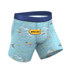 The Surfin' Turf | Shinesty Surfer Ball Hammock® Pouch Underwear With Fly - Shinesty