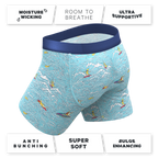 The Surfin' Turf | Shinesty Surfer Ball Hammock® Pouch Underwear With Fly - Shinesty