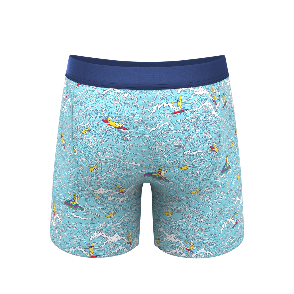 The Surfin' Turf | Shinesty Surfer Ball Hammock® Pouch Underwear With Fly - Shinesty