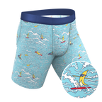 The Surfin' Turf | Shinesty Surfer Ball Hammock® Boxer - Long Leg - Shinesty