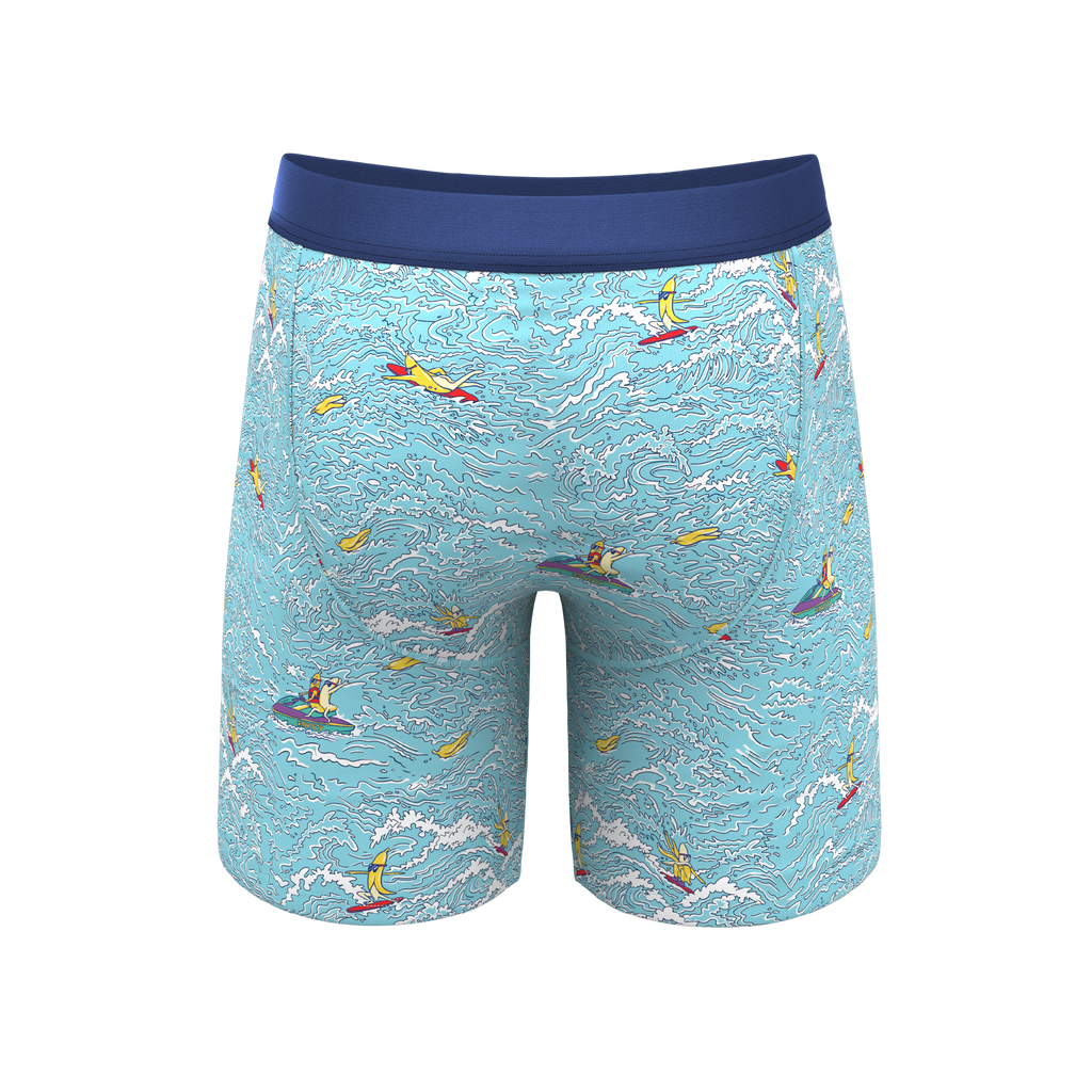 The Surfin' Turf | Shinesty Surfer Ball Hammock® Boxer - Long Leg - Shinesty