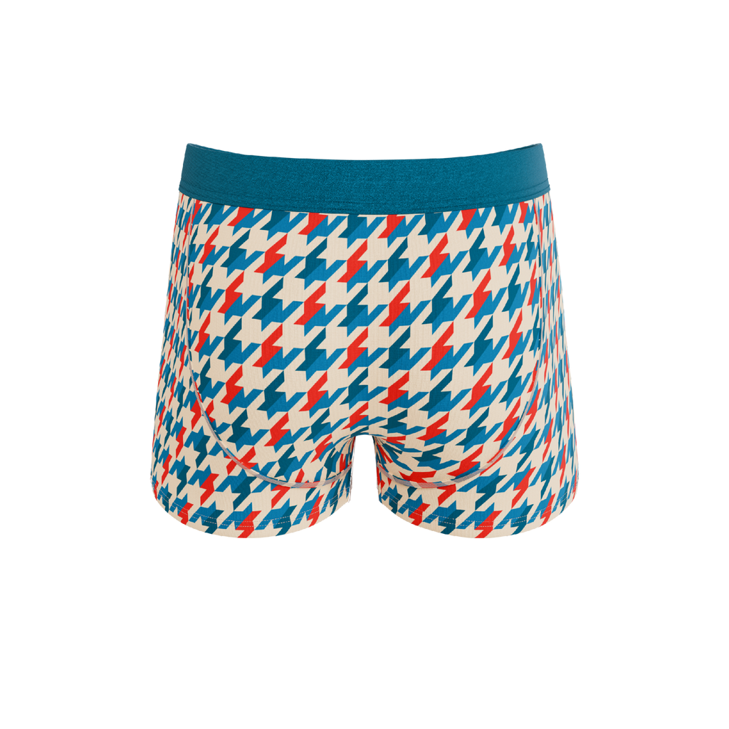 The Swanky | Retro Houndstooth Ball Hammock® Pouch Trunks Underwear - Shinesty
