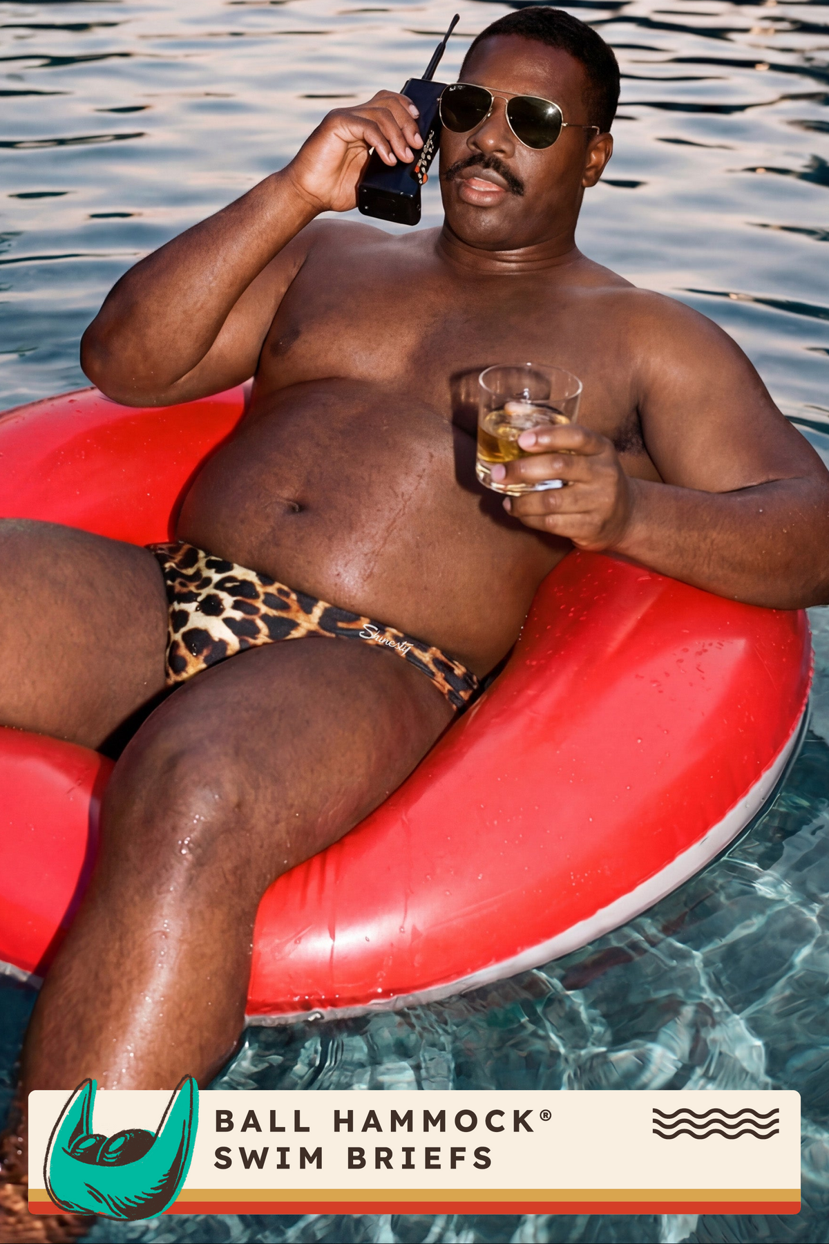 The Hot Spots | Leopard Ball Hammock® Pouch Swim Briefs - Shinesty