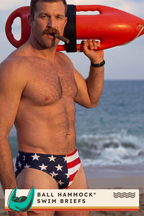 The Unsurpassed Ass | American Flag Ball Hammock® Pouch Swim Briefs - Shinesty