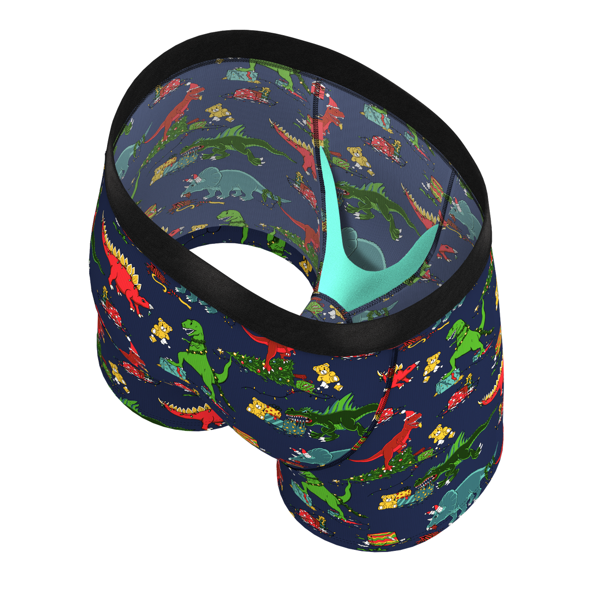 The T-Rexmas | Christmas Dinosaur Youth Boxer Briefs - Shinesty