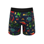 The T-Rexmas | Christmas Dinosaur Ball Hammock® Pouch Underwear With Fly - Shinesty