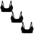 The Threat Level Midnight | Boob Hammock™ Plunge Bralette 3 Pack - Shinesty