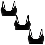 The Threat Level Midnight | Boob Hammock™ Plunge Bralette 3 Pack - Shinesty