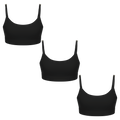 The Threat Level Midnight | Women's Boob Hammock™ Bralette 3 Pack - Shinesty