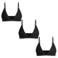 The Threat Level Midnight | Boob Hammock™ Triangle Bralette 3 Pack - Shinesty