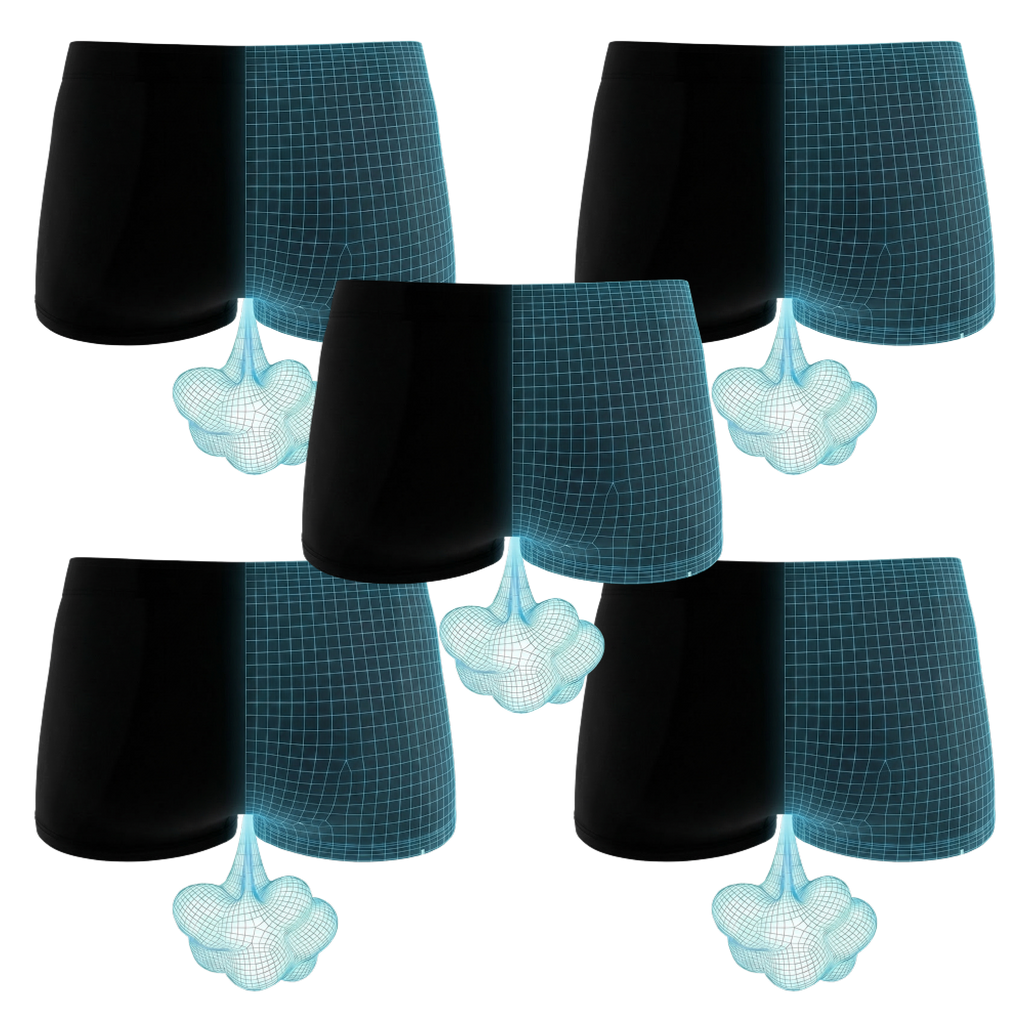 The Threat Level Midnight | Fart Proof Boyshort Underwear 5 Pack - Shinesty