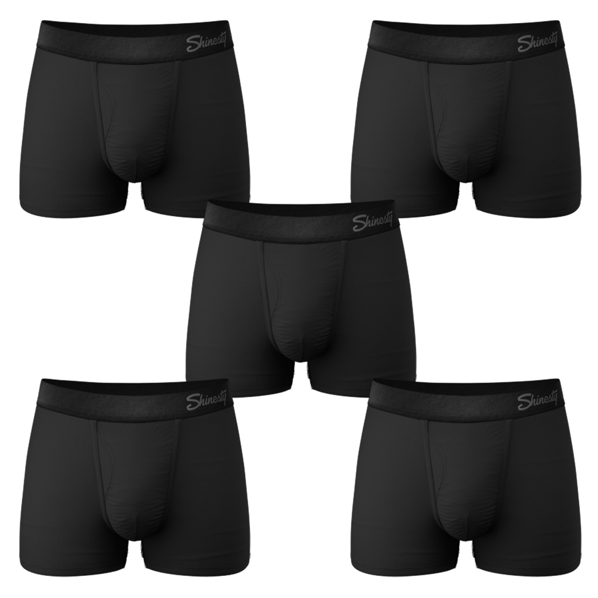 The Threat Level Midnight | Black Ball Hammock® Pouch Trunks Underwear 5 Pack - Shinesty
