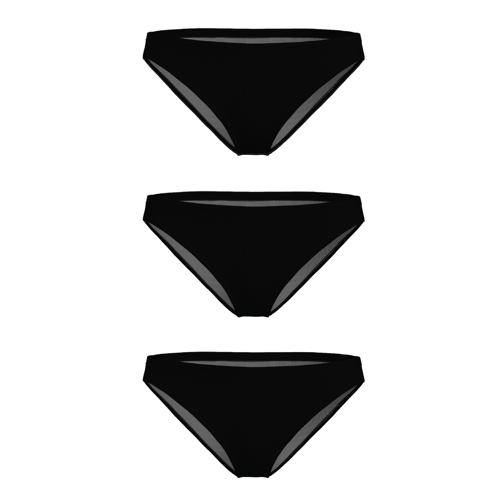 The Threat Level Midnight | Black Bikini Underwear 3 Pack - Shinesty