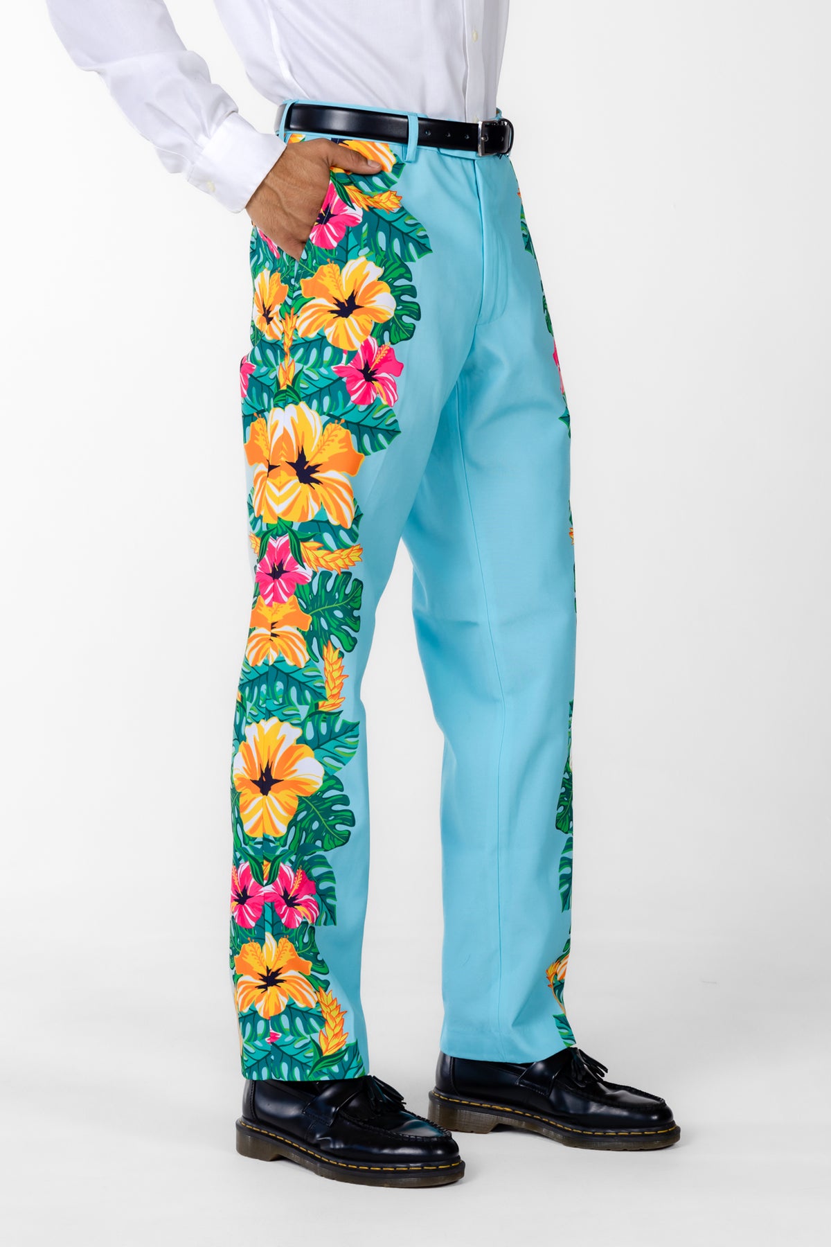 The Hibiscus Honeymoon | Floral Hawaiian Suit - Shinesty