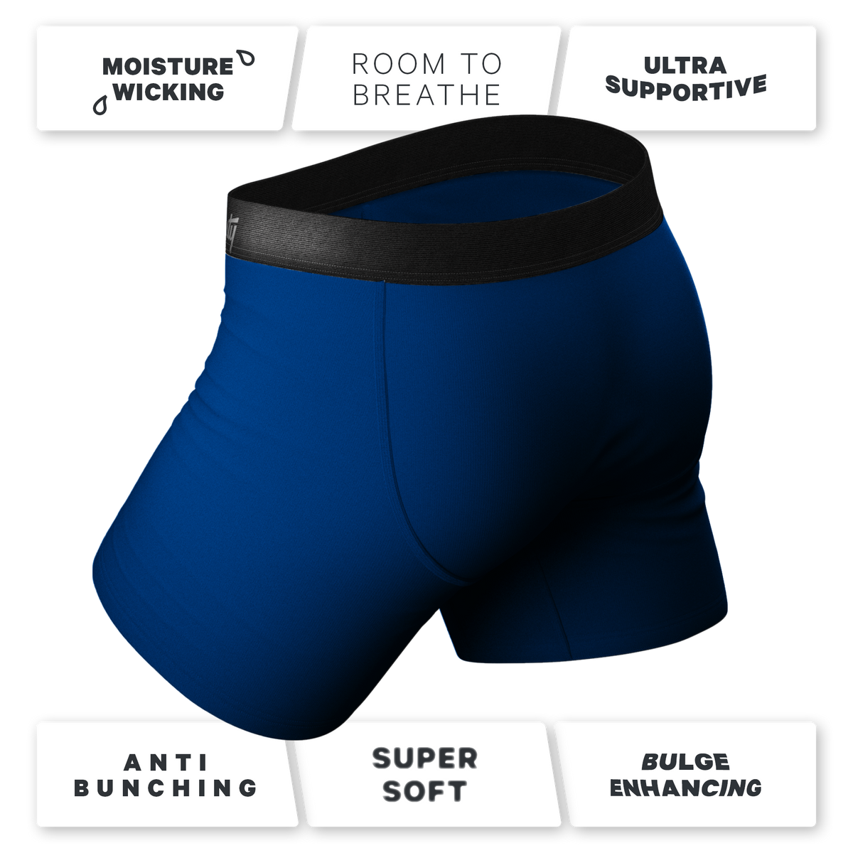 The Navy Nads | Ball Hammock® Pouch Underwear With Fly 3 Pack - Shinesty