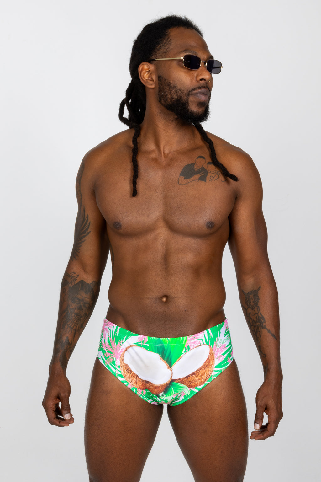 The Piña Colada | Tropical Coconuts Swim Brief - Shinesty