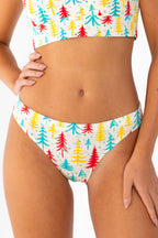 The Pine Tree Playgirl | Retro Christmas Trees Modal Bikini Underwear - Shinesty