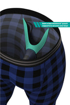The Precious Plums | Blue Plaid Ball Hammock® Long Johns - Shinesty