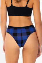 The Precious Plums | Blue Plaid Cheeky Underwear - Shinesty