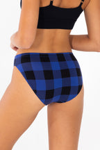 The Precious Plums | Blue Plaid Modal Bikini Underwear - Shinesty